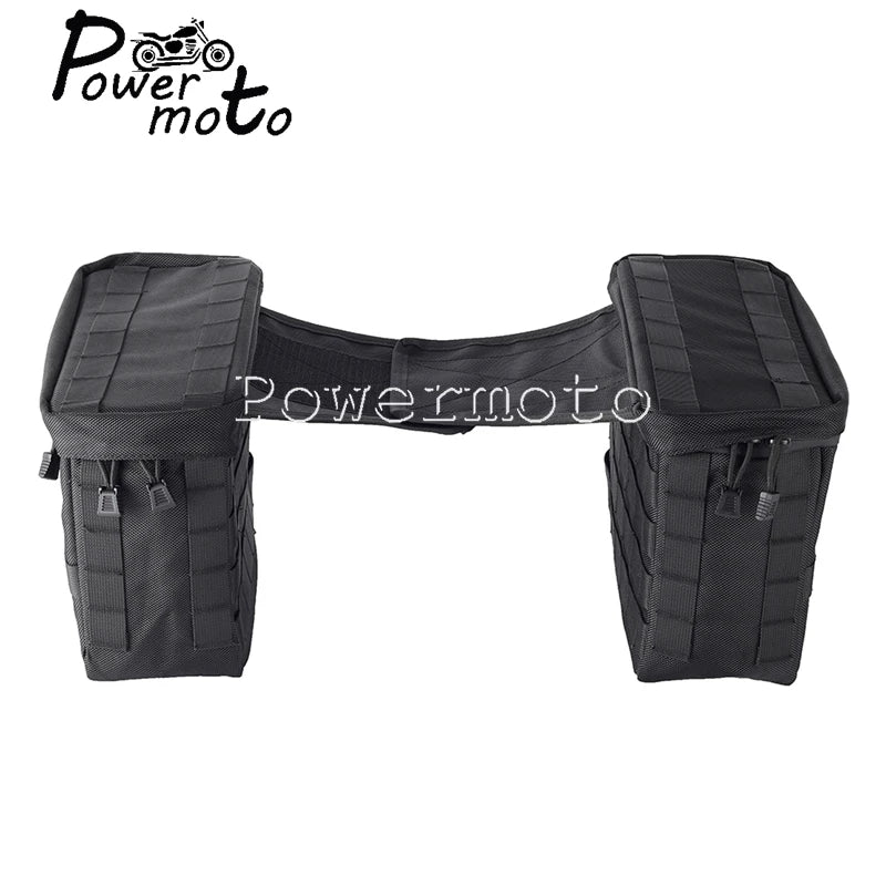Side Saddle Bags Motorcycle Bags Waterproof Front Handle Bars Storage Bag Custom Saddlebags For Harley Sportster XL Dyna Softail