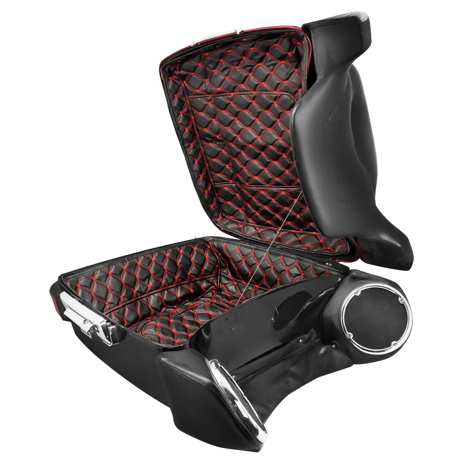 Motorcycle Tour Pak Trunk Carpet Inner Bag Liner Luggage Leather Bags Pad For Harley Touring Road Electra Glide FLHR FLHT 14-23