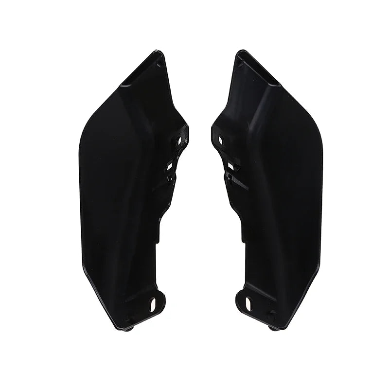 Fit for Harley '09-later Touring and Trike Models Black/Silver 1 Pair Air Deflector Fairing Heat Shield Trim Cover Mid-Frame ABS