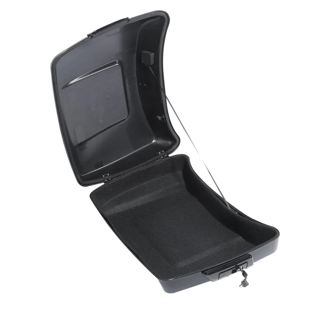 Motorcycle Top Case Box Suitcases Boot Trunk With Luggage Rack For Harley Touring Road King Road Glide Street Glide 2009-2025