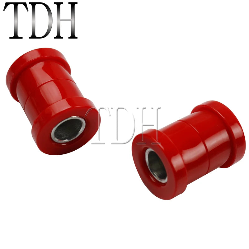 For Harley Big Twins Sportsters 73-17 Motorcycle Red Chrome Polyurethane Handlebar Riser Bushings Damper Kit Handle Bar Bushing