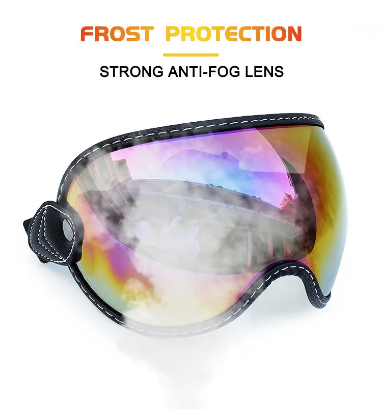 Motorcycle Helmet Glasses Sun Protection Women's Men Moto Glasses Helmet Goggles Anti-Fog Sun Visor Motocross Helmet Eyeglasses