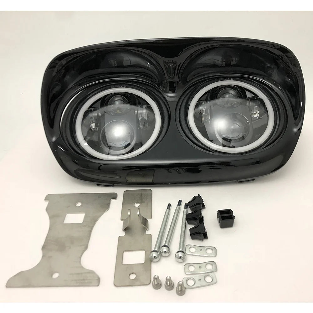 For 1998-2013 Road Glide Led Headlight for harley Davidson Motorcycle Double Headlight