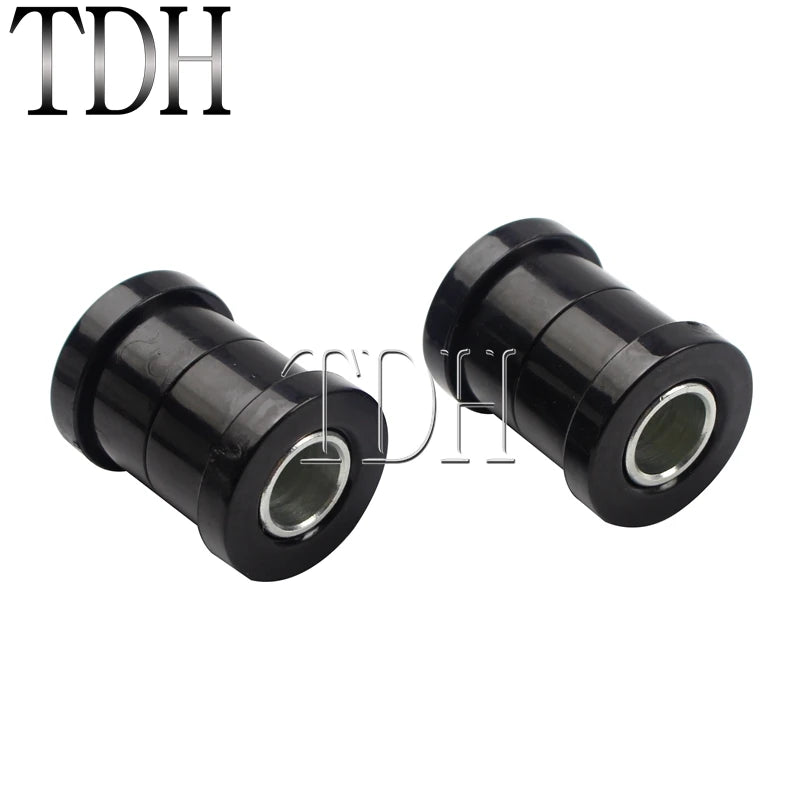 For Harley Big Twins Sportsters 73-17 Motorcycle Red Chrome Polyurethane Handlebar Riser Bushings Damper Kit Handle Bar Bushing