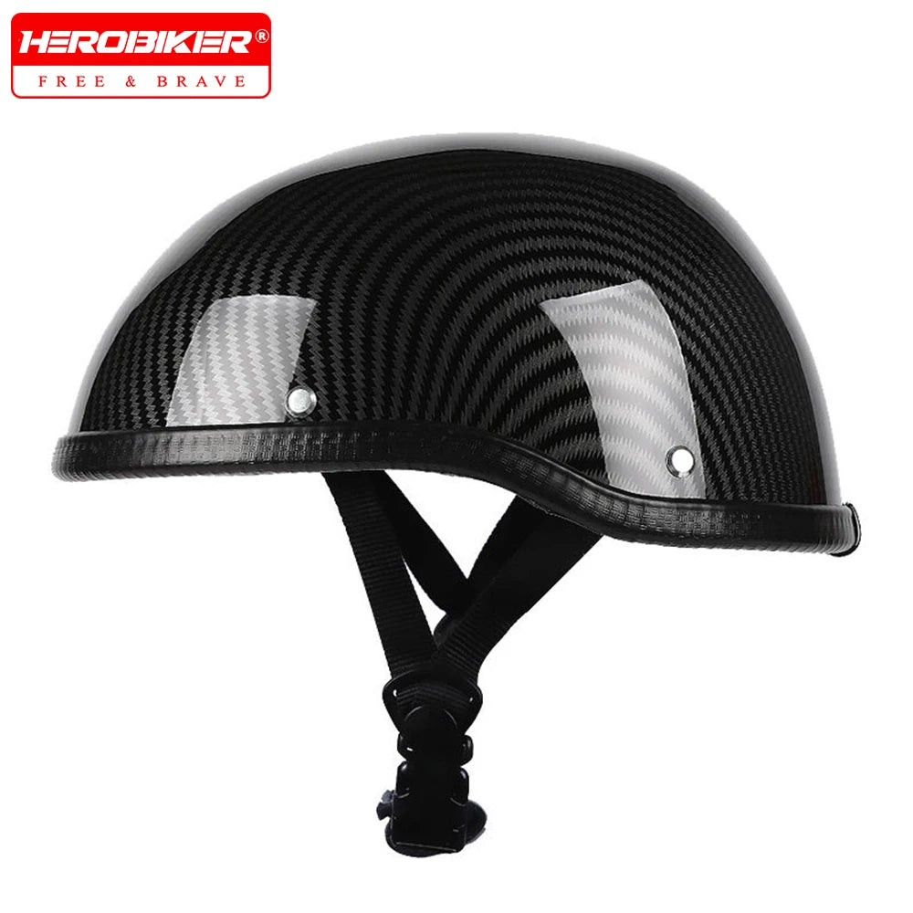 Summer Motorcycle Half Helmet Men Women Ultra Light Vintage Scooter Open Face Helmet Safety Cap Casco Moto Capacete De Moto