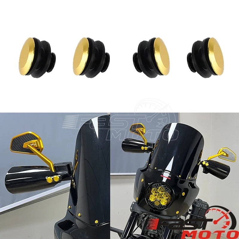 Motorcycle Club Style Fairing T25 Bolts Screws For Harley Softail Low Rider ST For Road Warrior Hand Guards Bolt Bushing Inserts