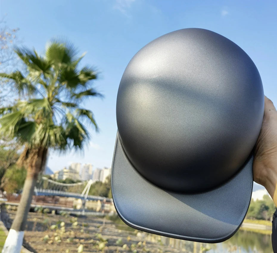 New Baseball Cap Helmet Motorcycle Vintage Retro Helmets Biker Hip-Hop Open Face Scooter Cruiser Chopper Gangster DS Men Women