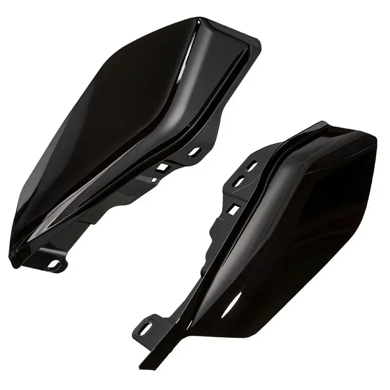 Fit Harley Road Glide 2017 2018 2019 Motorcycle Air Deflector Gloss Black Chrome Heat Shield Anti-scald ABS Plastic Left&Right