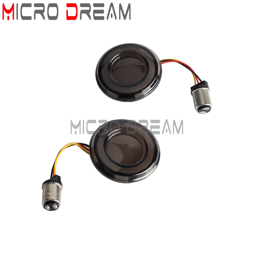 LED Turn Signal Amber Light Bullet Style 1156 1157 Brake Indicator For Harley Dyna Touring Street Glide Road King Sportster