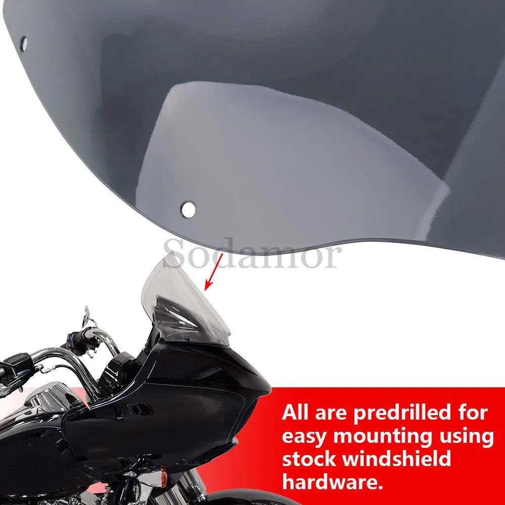 12.5" Windshield Fairing Windscreen Cover For Harley Road Glide  Ultra CVO/SE FLTR/I 1998-2013 Motorcycle Front Wind Deflectors