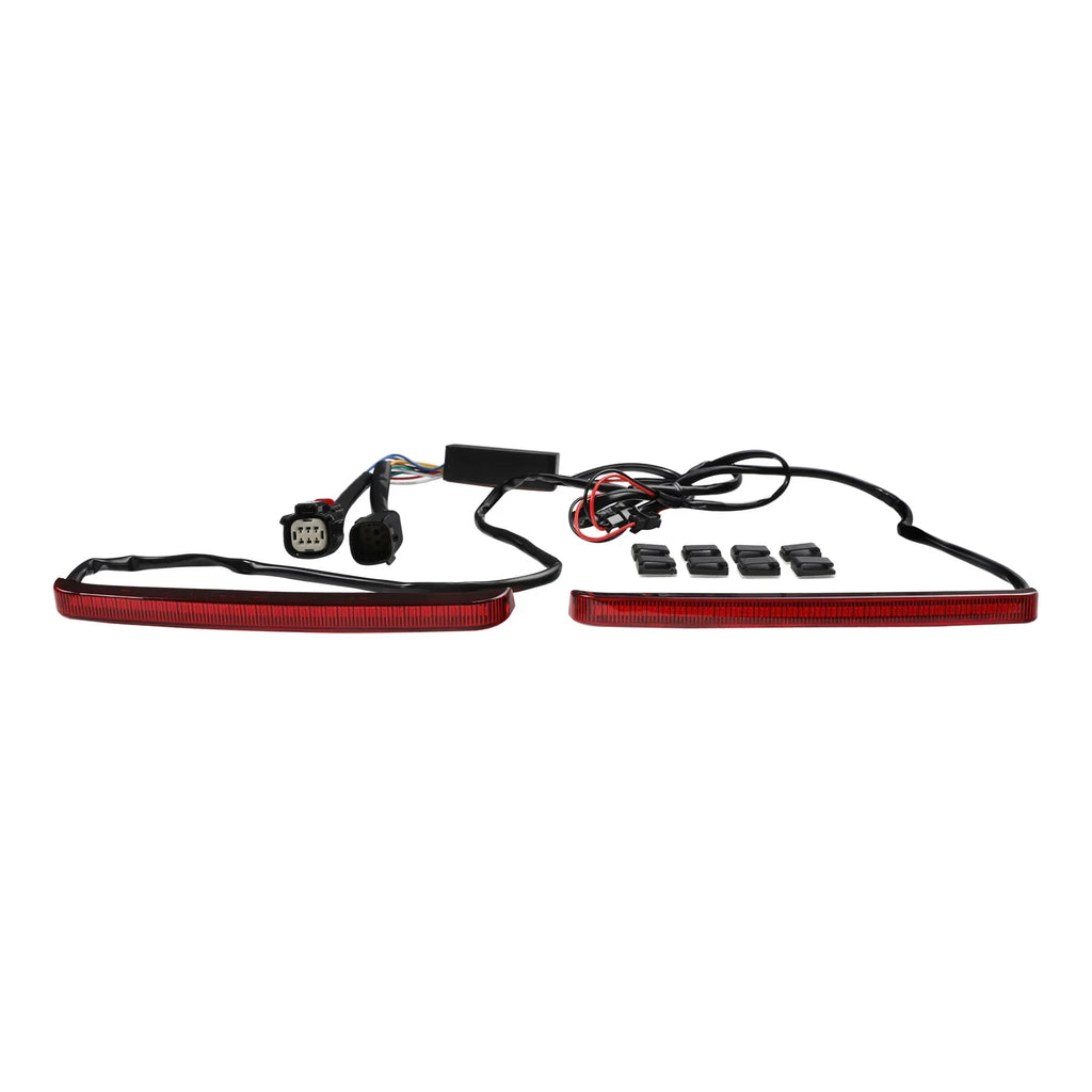 Motorcycle LED Saddlebag Brake Flowing Turn Signal Running Accent