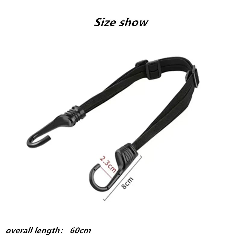 Motorcycle Luggage Strap Helmet Fixed High Elasticity Straps Retractable Elastic Buckle Rope Motorbike Durable Bike Helmet Net