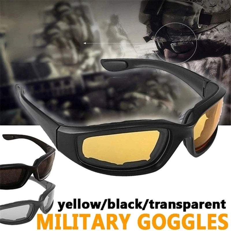 Universal Motorcycle Glasses Polarized Sunglasses for Hooting Eye Protection Windproof Moto Goggles UV400 Antifog Clear Len