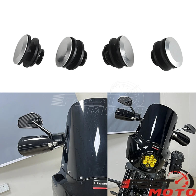 Motorcycle Club Style Fairing T25 Bolts Screws For Harley Softail Low Rider ST For Road Warrior Hand Guards Bolt Bushing Inserts