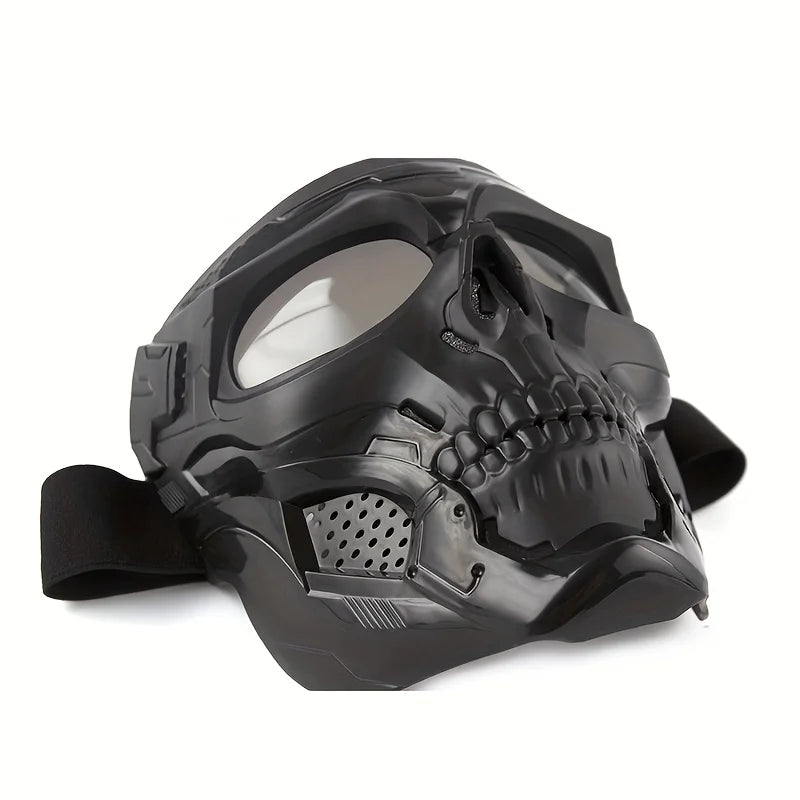 Motorcycle skull mask wind goggles outdoor sports riding glasses Halloween props windproof tactical mask
