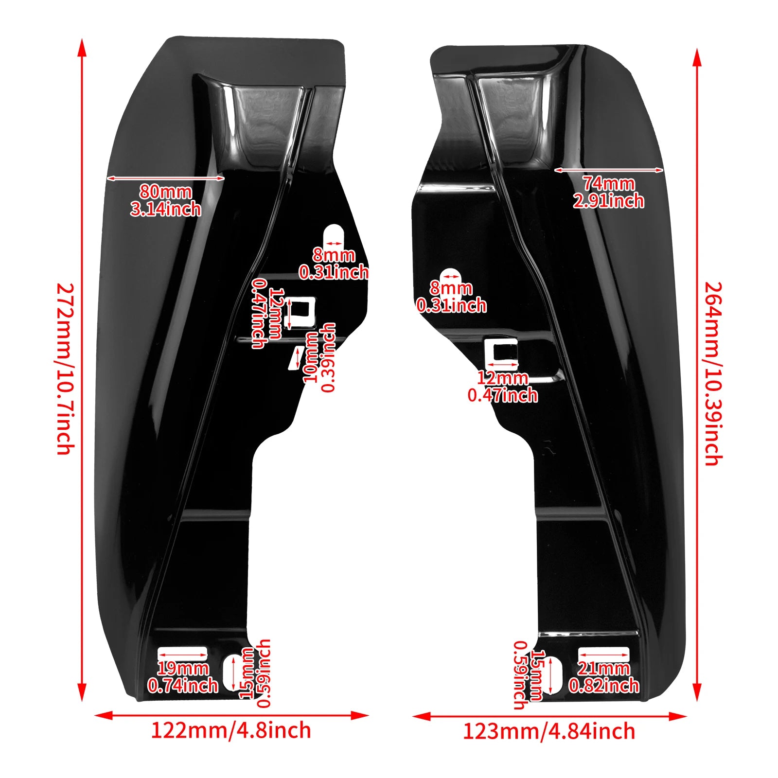 Air Heat Deflector Motorcycle Heat Shield Trim Deflector For Harley Touring Street Road Glide FLHX FLTRX Ultra FLTRXSE 2024-UP