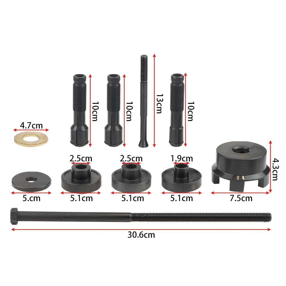 18Pcs Wheel Bearing Remover And Installer Puller Tool Kit For Harley Davidson 2000+ VT102 Motorcycle 0.75" 1" 25mm Bearings