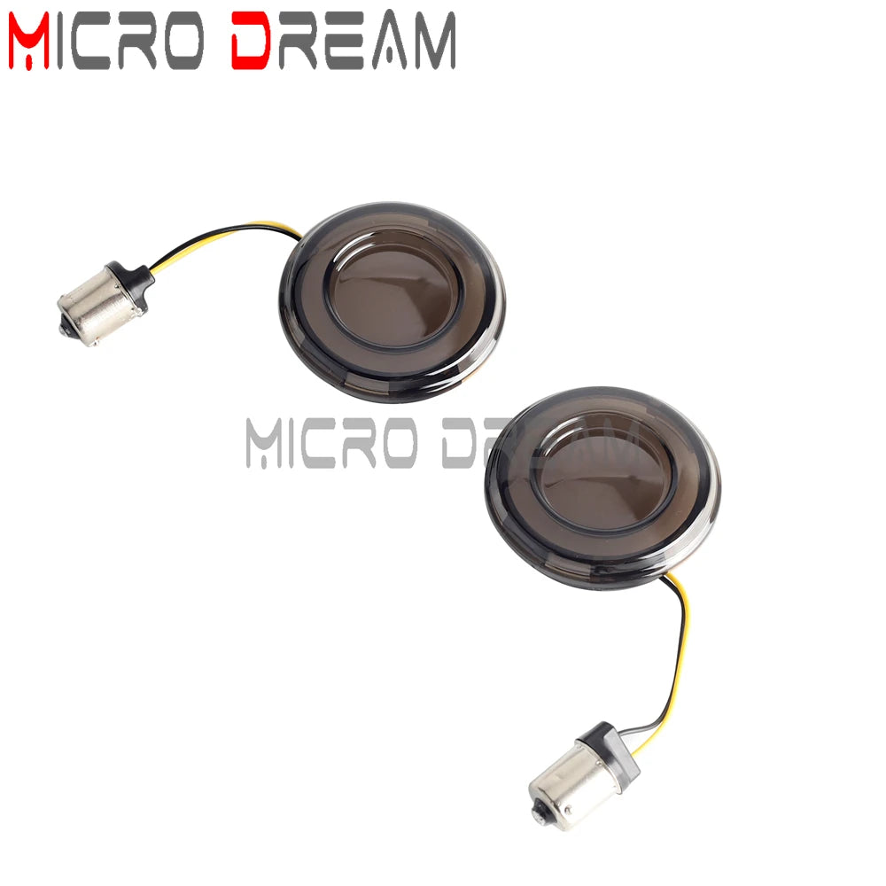 LED Turn Signal Amber Light Bullet Style 1156 1157 Brake Indicator For Harley Dyna Touring Street Glide Road King Sportster