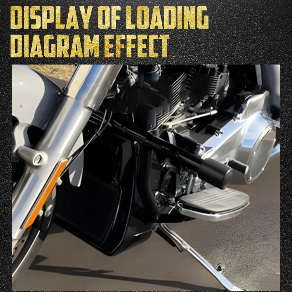 Motorcycle Engine Highway Guard Crash Bar Front Flat-Out Bar For Harley Touring 2014-Up Electra Street Road Glide Road King FLHR