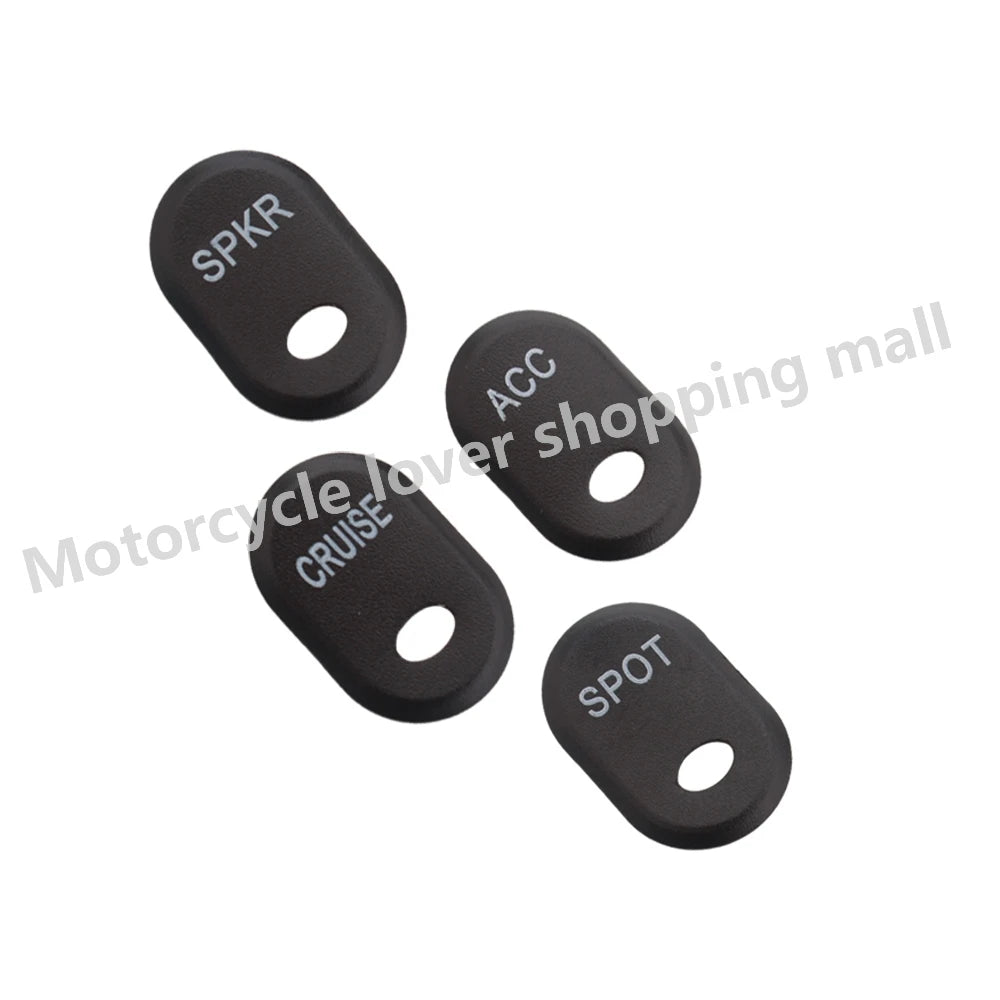 Motorcycle Brushed Panel Hand Control Switch Cover Button Cap For Harley Davidson Road Glide Electra Glide FLHT FLTR FLHX FLHTC