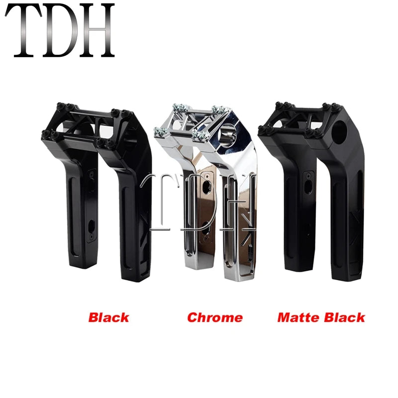 28mm Handlebar T-bar Bars 4"-14" Riser for Harley Sportster 1200 883 Softail Cafe Racer Street Bob FXBB Custom Chopper Bobber