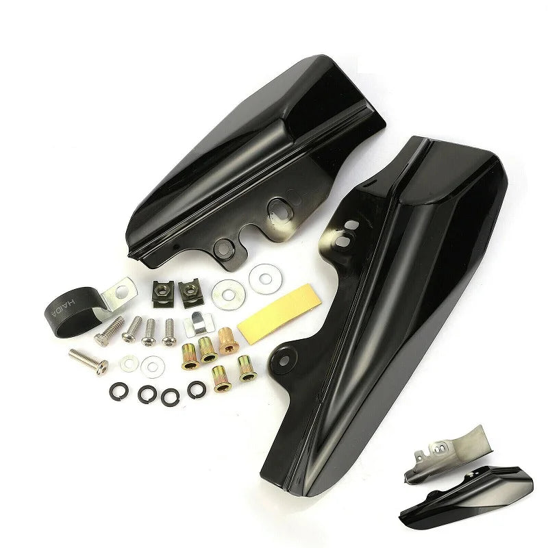 Motorcycle Mid-Frame Air Deflector Heat Shield Black for Harley Street Touring Electra 2001 2002 2003 2004 2005 2006 2007 2008