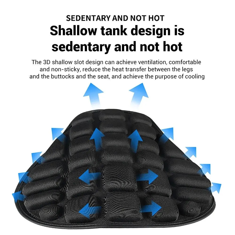 Motorcycle Seat Universal Motorbike Air Pad Cover Foam Soft Comfortable Breathable Seat Covers Mats Motorcycles Electric Bike