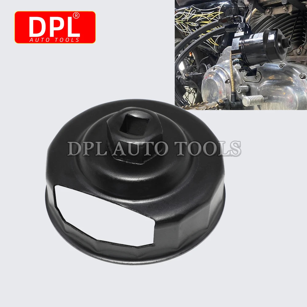 Oil Filter Wrench for harley 76mm 14Flutes Oil Filter Cap Removal Tool Socket For Harley Davidson Motorcycle Oil Change Kit
