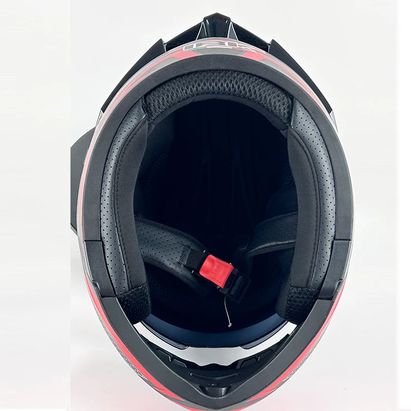 Motorcycle helmet men's and women's face helmet winter and summer motorcycle full helmet double lens four-season universal helme