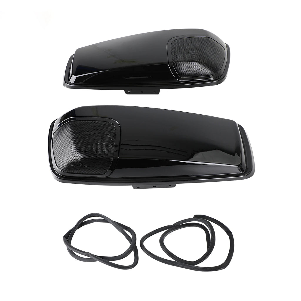 5 x 7 Speaker Lids Vivid Black Saddlebag for Harley Touring 2014-2020