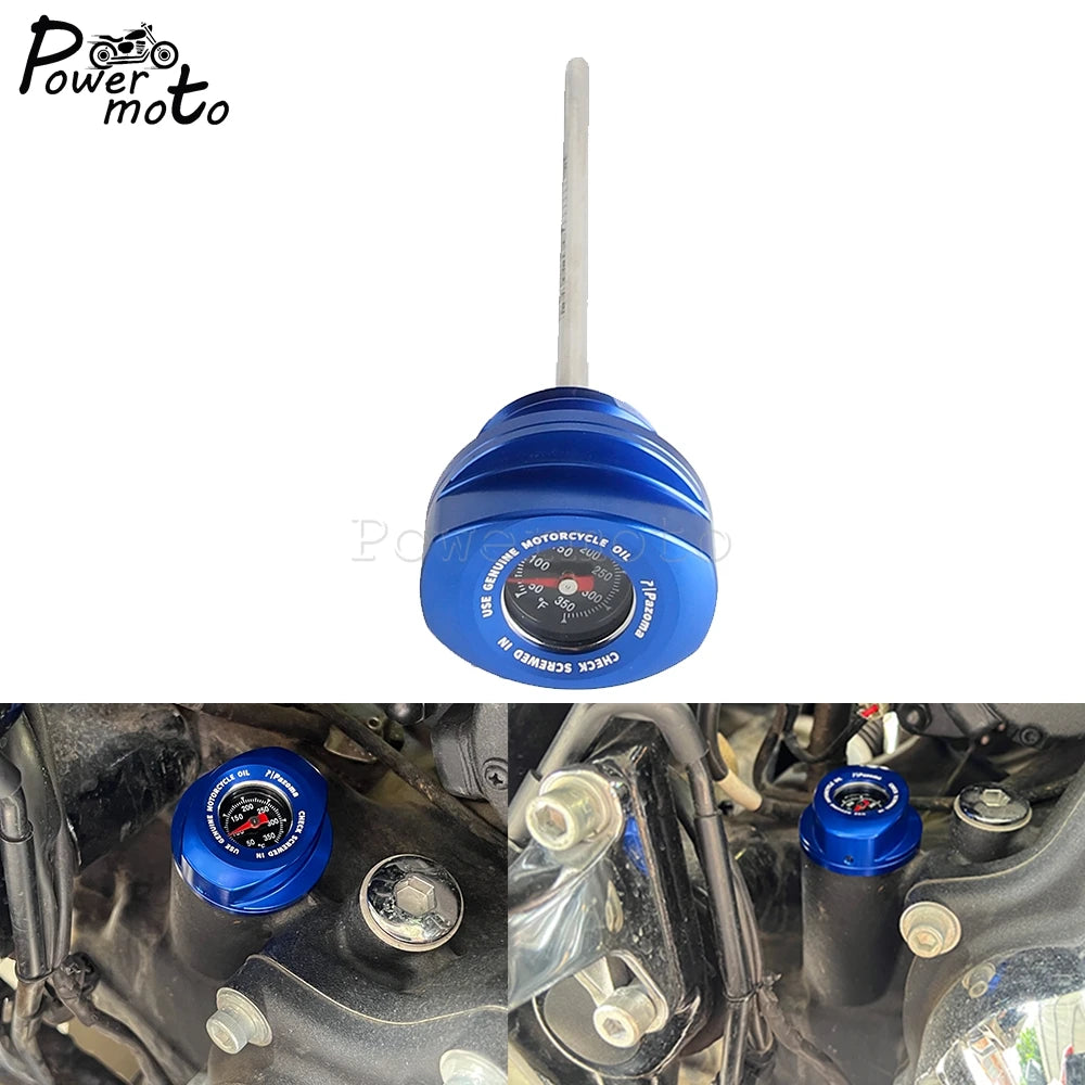 Motorcycle Oil Dipstick For Harley Touring Engine Oil Thermometer Gauge Road Glide FLTRX ST CVO FLTRXSTSE 2024 FLTRXSE 2023-2024