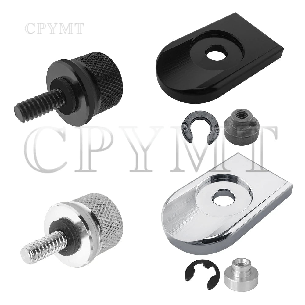 Motorcycle Rear Fender Seat  Aluminum Bolt Screw Nut Tab Cover fit For Harley XL Dyna Softail Touring Motorbikes 1996-2019