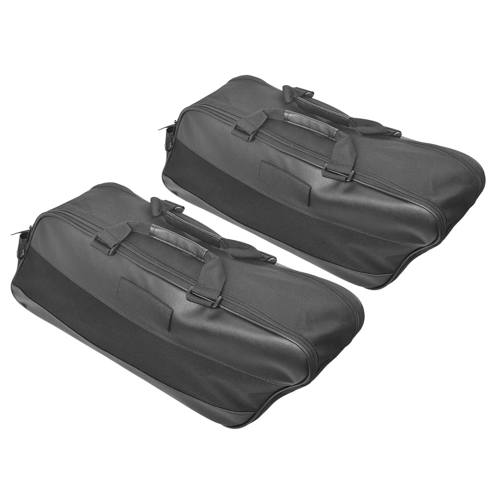Motorcycle Black Saddle Bag Luggage Rack Liner Saddlebag For Harley Touring Road King Electra Street Glide Ultra 1993-2023 2022