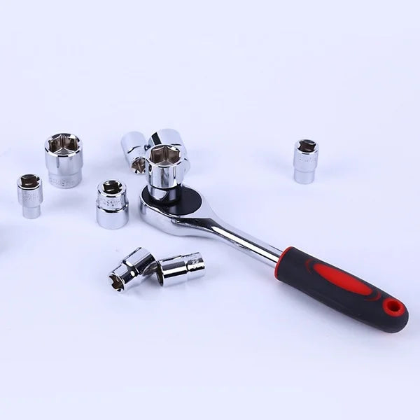 BS1 12 Piece Quick Wrench Barrel Set Motorcycle Bicycle Repair Tool Hardware Auto Boat Car Multi Tool Kit Easy to Carry