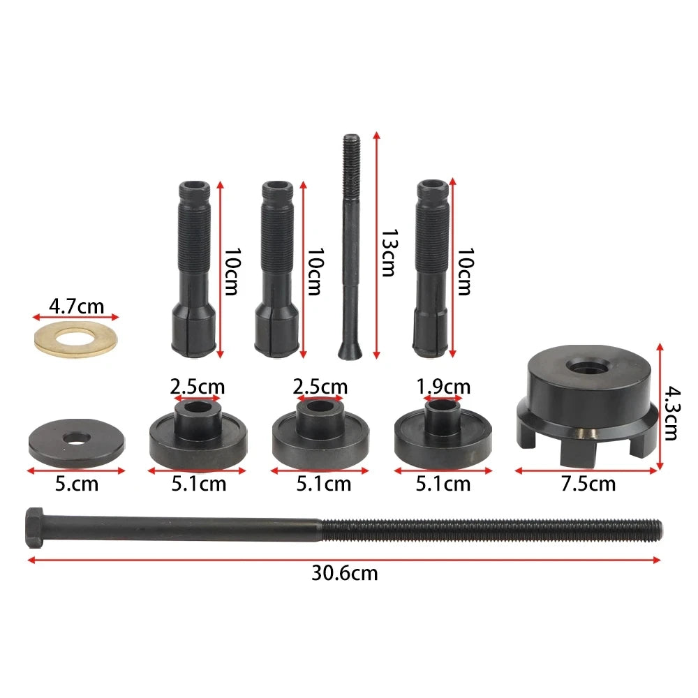 18Pcs Wheel Bearing Remover And Installer Puller Tool Kit For Harley Davidson 2000+ VT102 Motorcycle 0.75" 1" 25mm Bearings
