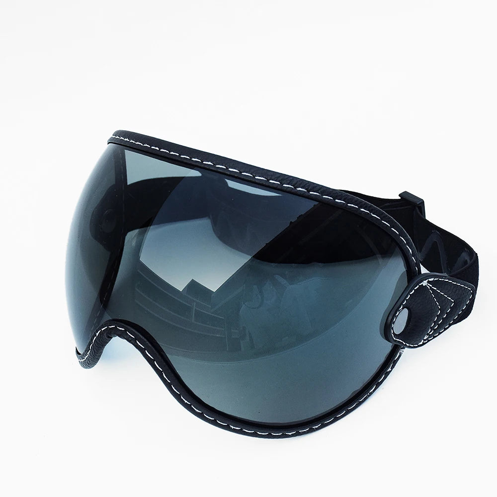 Motorcycle Helmet Glasses Sun Protection Women's Men Moto Glasses Helmet Goggles Anti-Fog Sun Visor Motocross Helmet Eyeglasses