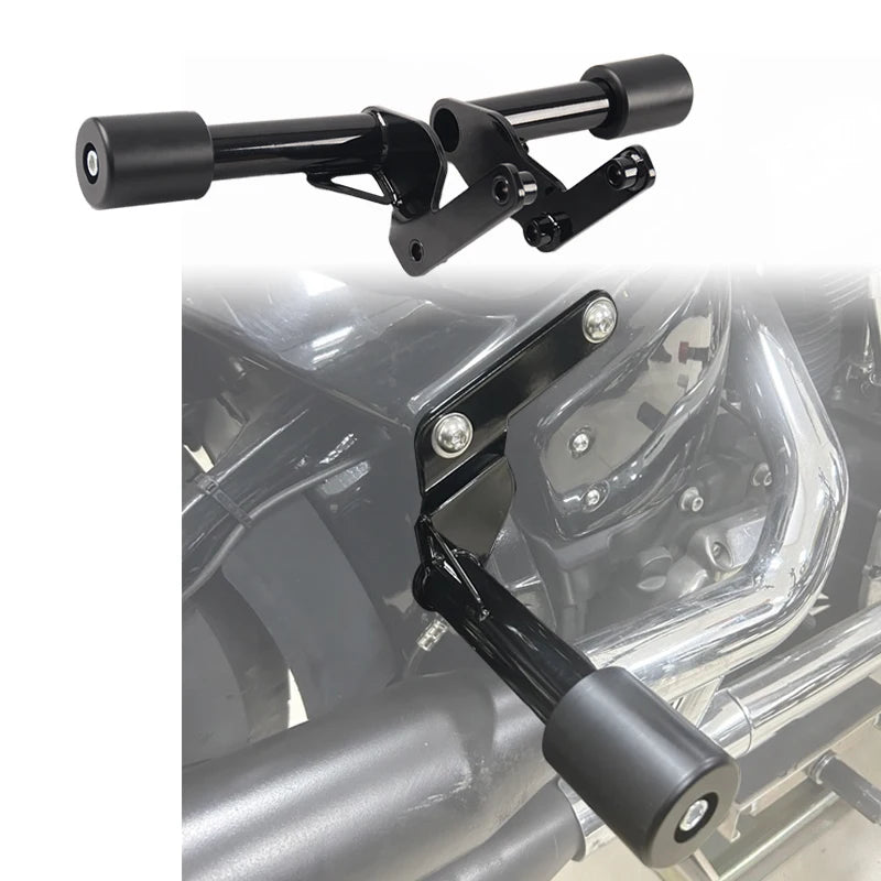 Motorcycle Accessories Solid Steel Black Club Style Crash Bar Front Protection Guard for Harley Davidson Softail 2018-2025
