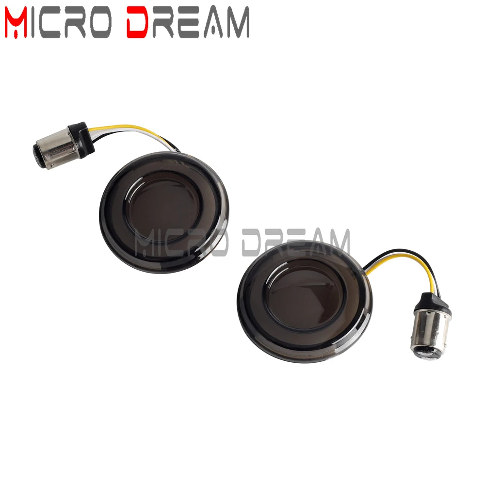 LED Turn Signal Amber Light Bullet Style 1156 1157 Brake Indicator For Harley Dyna Touring Street Glide Road King Sportster