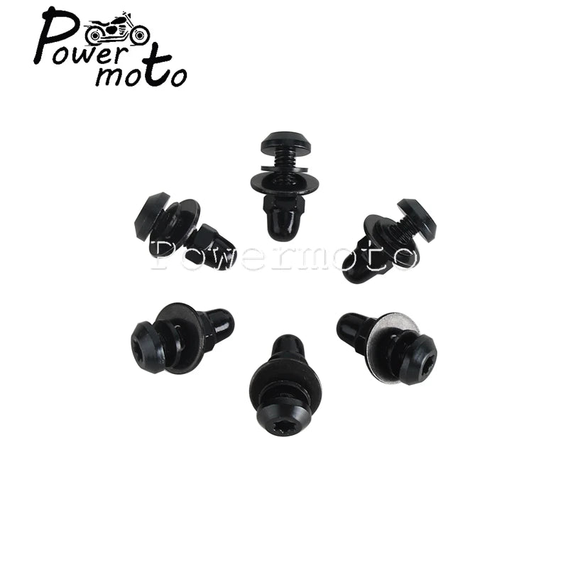 Memphis Shades Road Warrior Fairing Windscreen T25 Windshield Bolt Screw 6pcs For Harley Softail Low Rider S Dyna Fat Street Bob