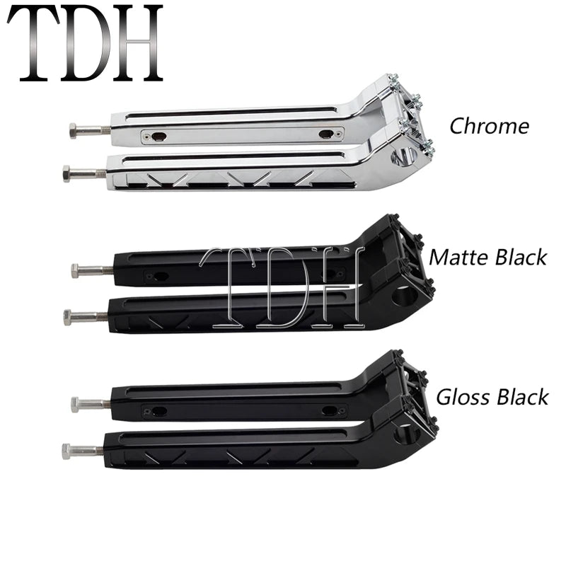 28mm Handlebar T-bar Bars 4"-14" Riser for Harley Sportster 1200 883 Softail Cafe Racer Street Bob FXBB Custom Chopper Bobber