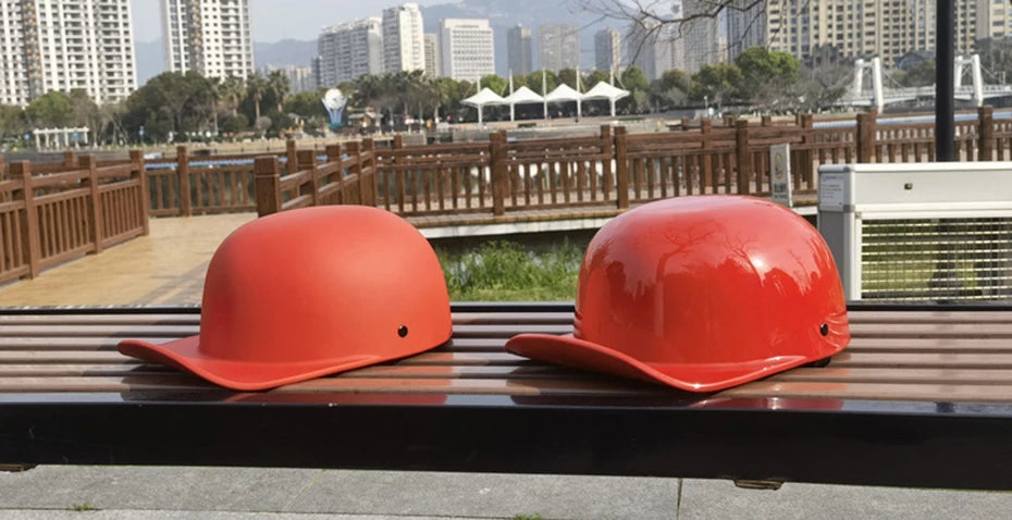 New Baseball Cap Helmet Motorcycle Vintage Retro Helmets Biker Hip-Hop Open Face Scooter Cruiser Chopper Gangster DS Men Women