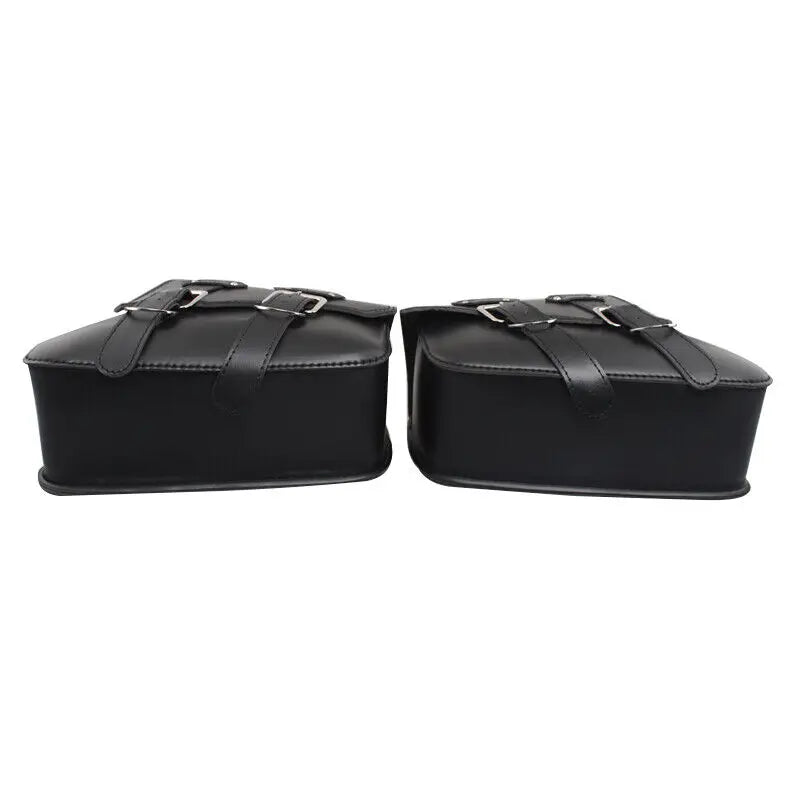 1 Pair Universal Motorcycle PU Leather Saddlebags Side Tool Pouch Bag Luggage Saddle Bag For Harley Sportster XL 883 1200 48 72