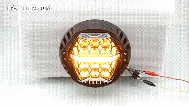 7" LED Headlight Motorcycle Hi/Lo Beam Headlamp Amber DRL Light For Harley Touring FLD Road King Street Glide Softail Fat Boy