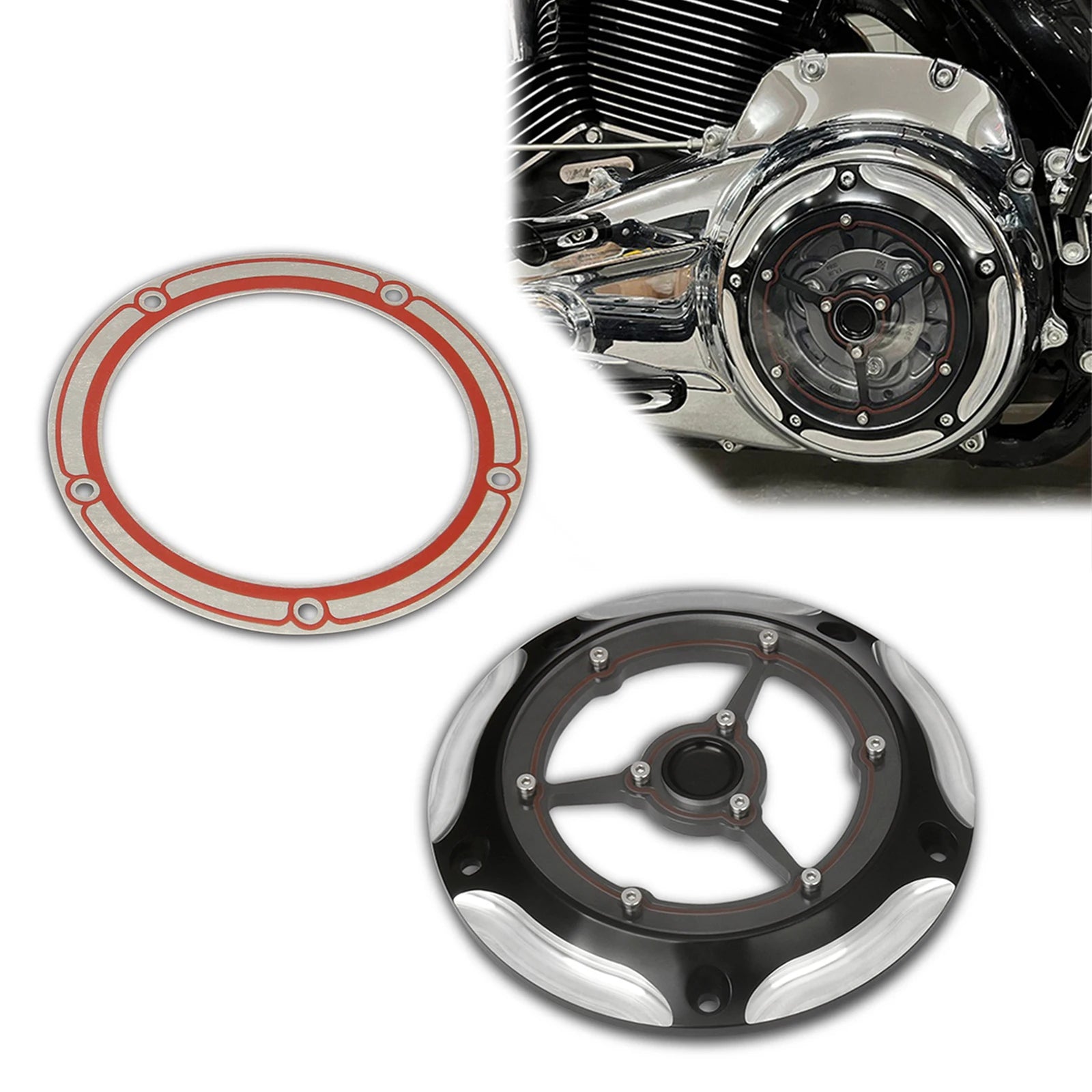 Derby Cover For harley touring road king street glide Electra Glide Softail dery cover