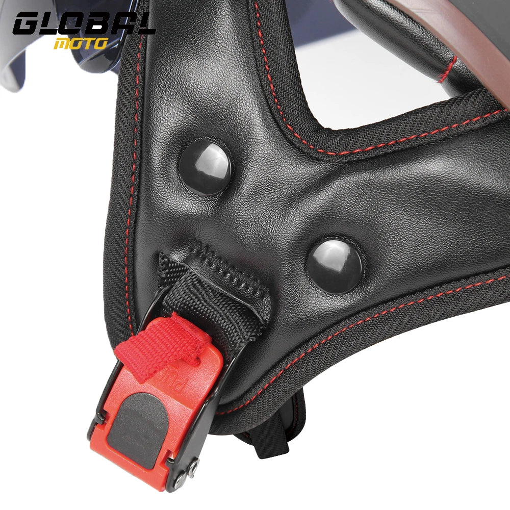Scooter Biker Motorcycle Half Helmet Summer Motorcycle Helmet Anti Fall Retro Motorbike Half Helmet