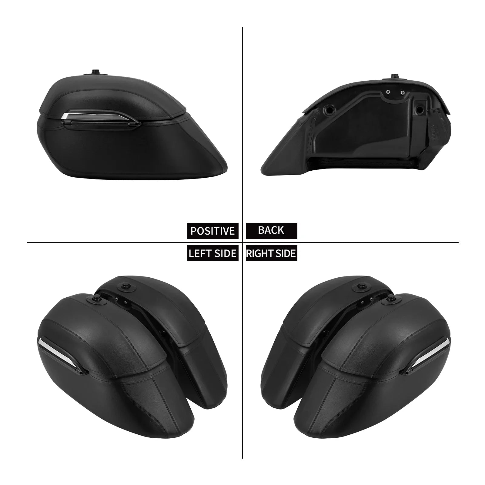 Motorcycle Trunk Luggage Hard Bags Saddlebags Heavy Duty Mounting Bracket Kit Waterproof Bags For Harley For Honda For Yamaha