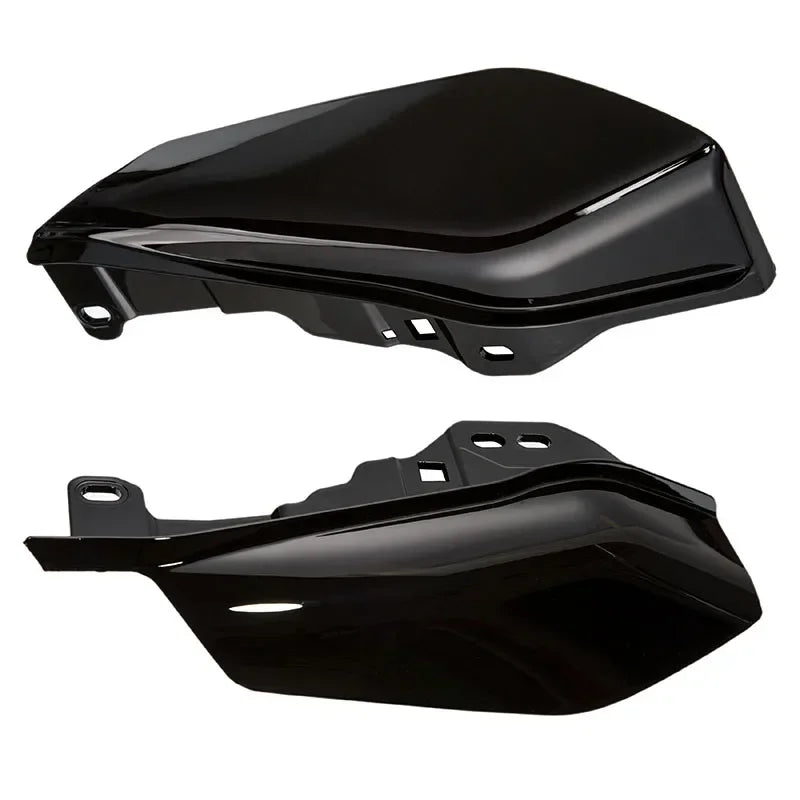 Fit Harley Road Glide 2017 2018 2019 Motorcycle Air Deflector Gloss Black Chrome Heat Shield Anti-scald ABS Plastic Left&Right