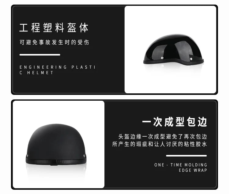 Summer Motorcycle Half Helmet Men Women Ultra Light Vintage Scooter Open Face Helmet Safety Cap Casco Moto Capacete De Moto