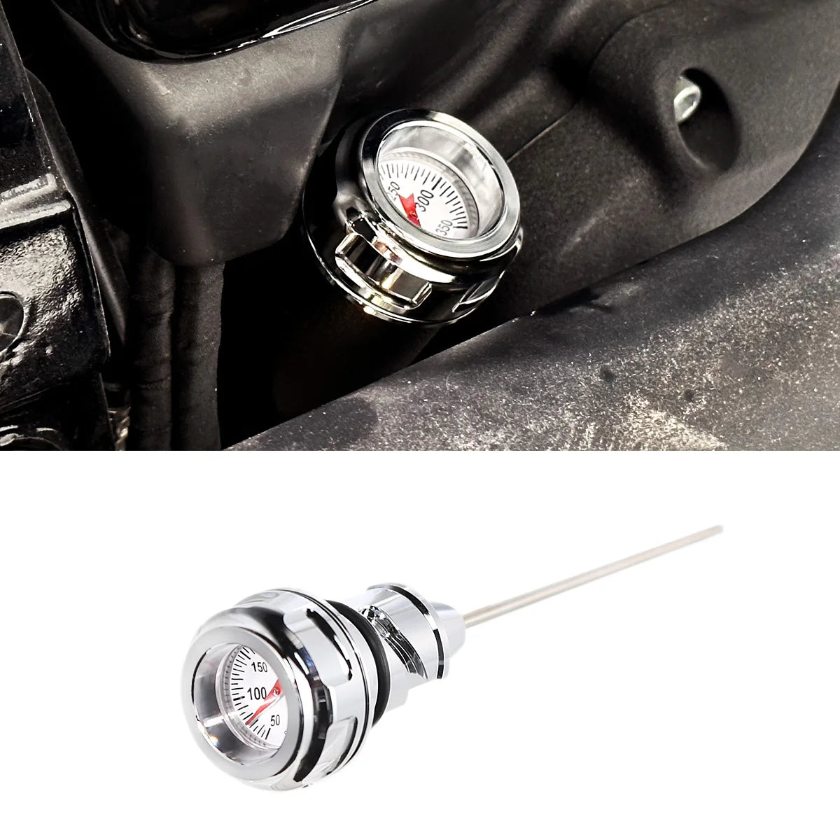 Oil Temperature Dipstick For Harley 2018-2024 Softail Slim Low Rider FXLR Breakout Fat Boy Street Bob
