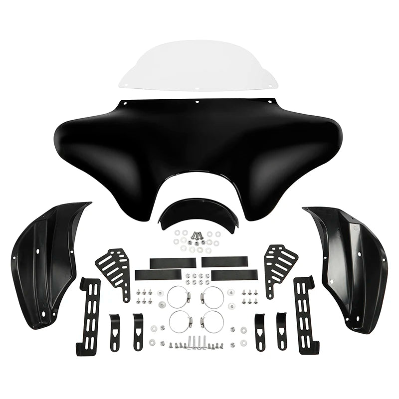 Batwing Fairing Windshield Hardware Kits For Harley Heritage Softail Fat Boy Dyna Touring Road King V Star XVS1100A XVS650A